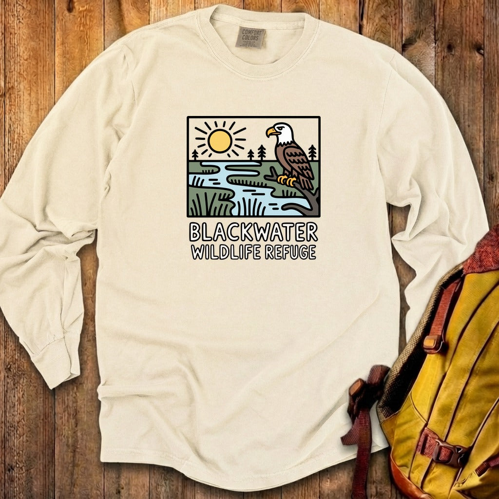 Blackwater National Wildlife Refuge Eagle Cotton Long Sleeve