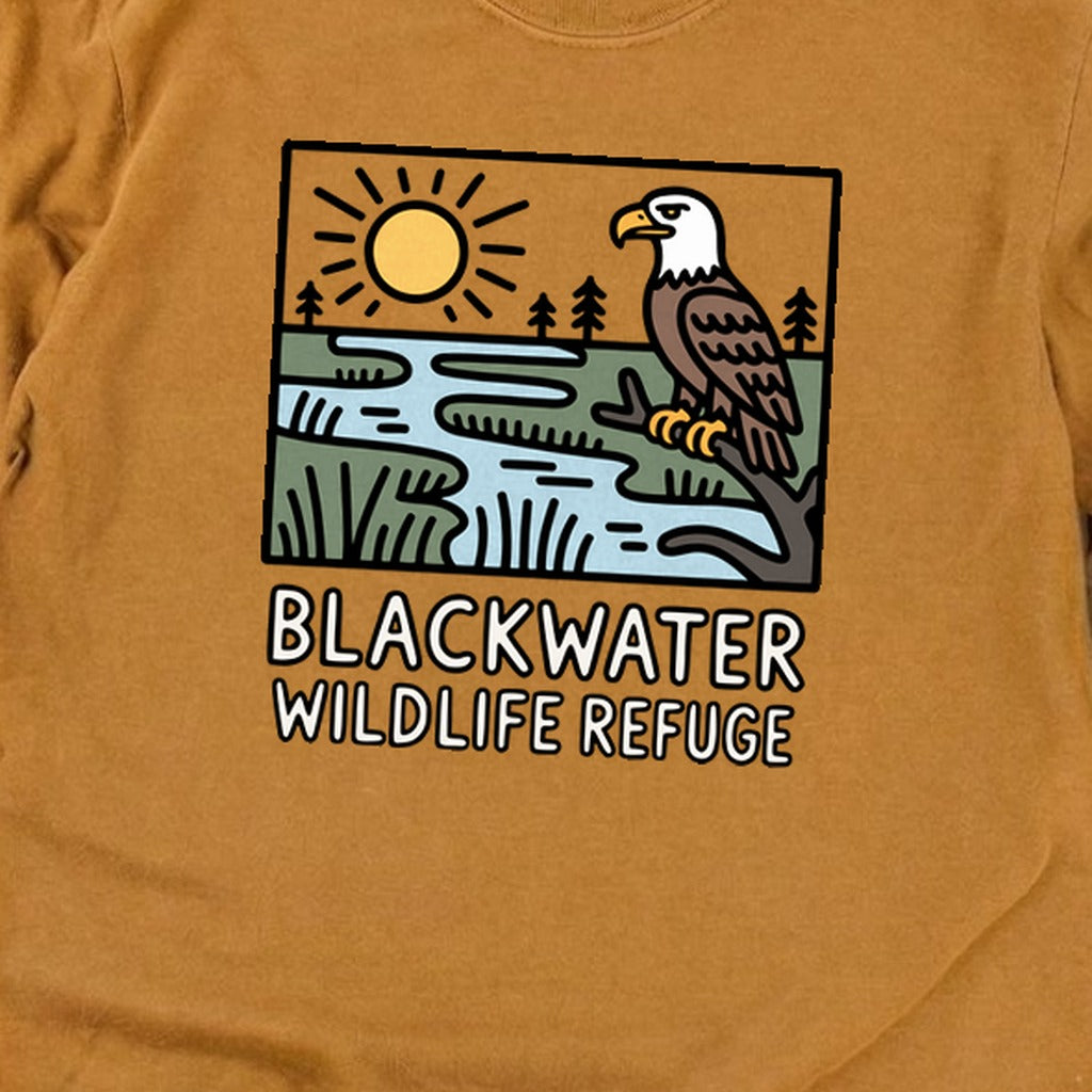 Blackwater National Wildlife Refuge Eagle Cotton Long Sleeve