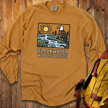 Blackwater National Wildlife Refuge Eagle Cotton Long Sleeve