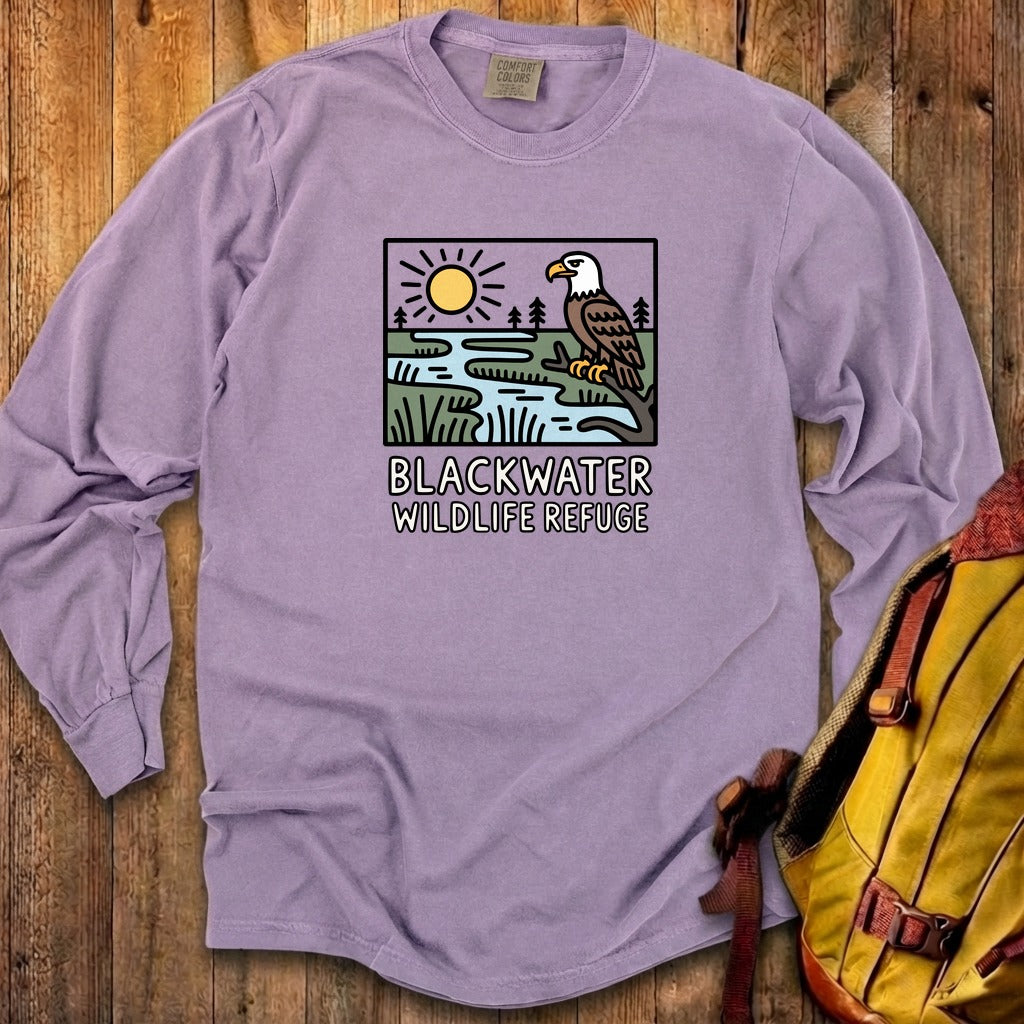 Blackwater National Wildlife Refuge Eagle Cotton Long Sleeve