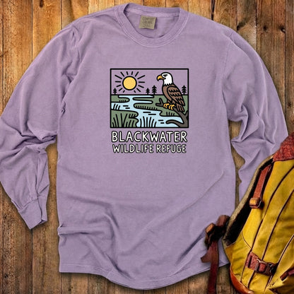 Blackwater National Wildlife Refuge Eagle Cotton Long Sleeve