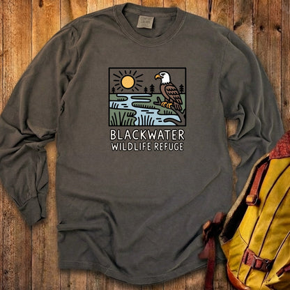 Blackwater National Wildlife Refuge Eagle Cotton Long Sleeve