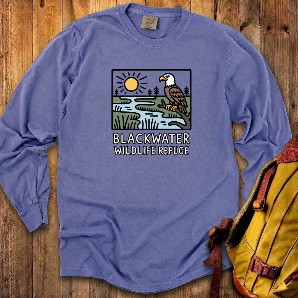 Blackwater National Wildlife Refuge Eagle Cotton Long Sleeve