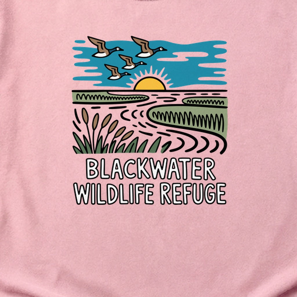 Blackwater National Wildlife Refuge Geese Cotton T-Shirt