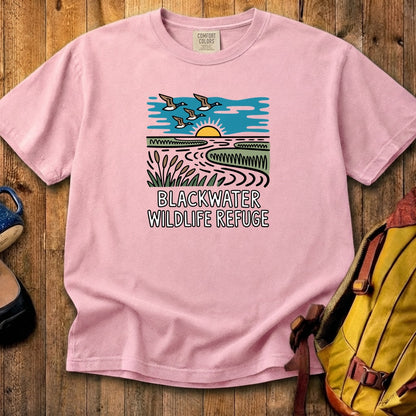 Blackwater National Wildlife Refuge Geese Cotton T-Shirt