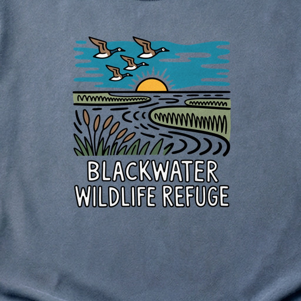 Blackwater National Wildlife Refuge Geese Cotton T-Shirt
