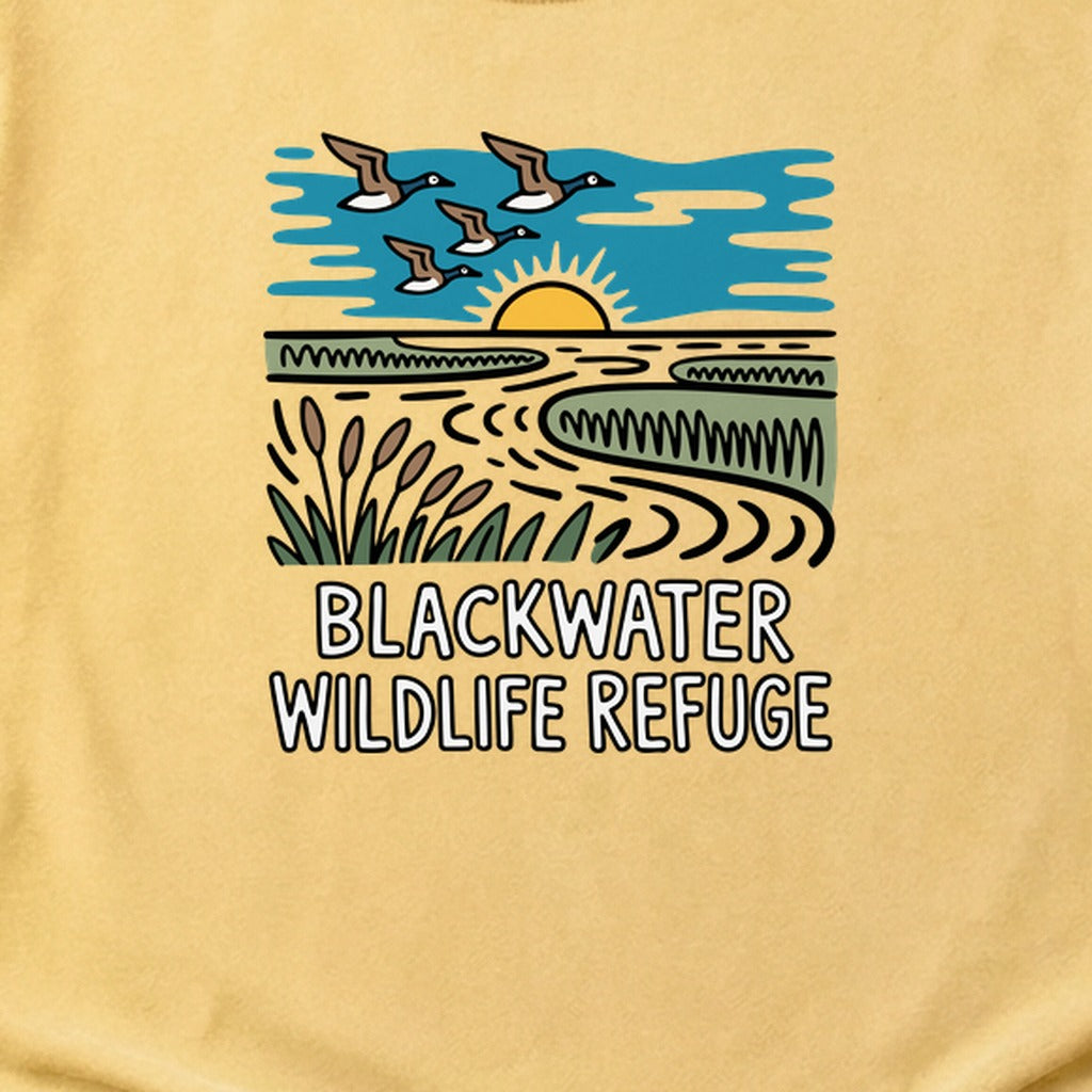 Blackwater National Wildlife Refuge Geese Cotton T-Shirt