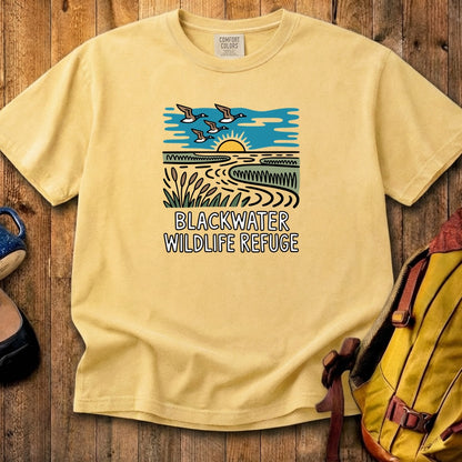 Blackwater National Wildlife Refuge Geese Cotton T-Shirt