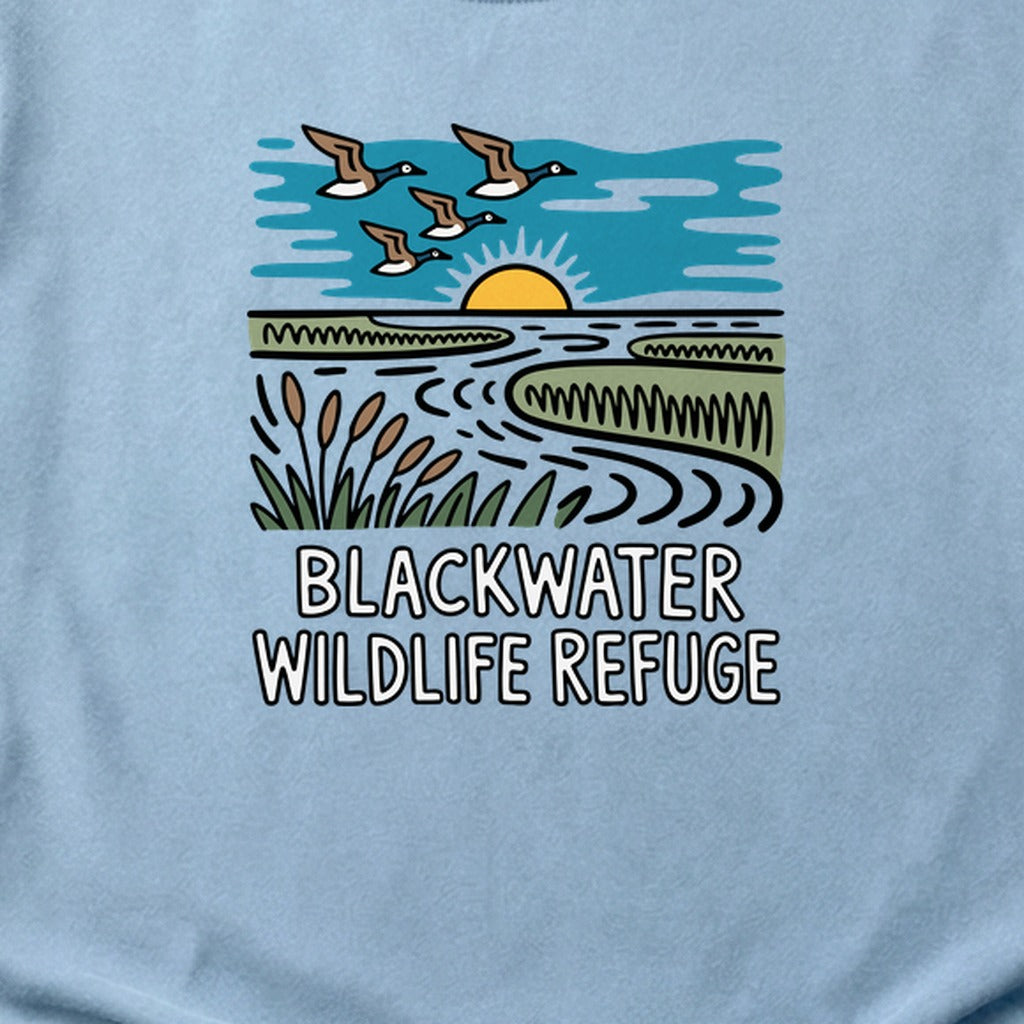 Blackwater National Wildlife Refuge Geese Cotton T-Shirt