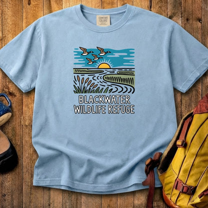 Blackwater National Wildlife Refuge Geese Cotton T-Shirt