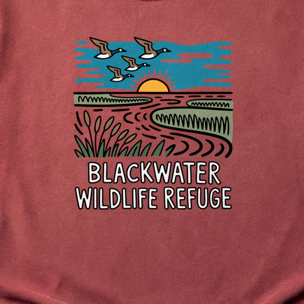 Blackwater National Wildlife Refuge Geese Cotton T-Shirt