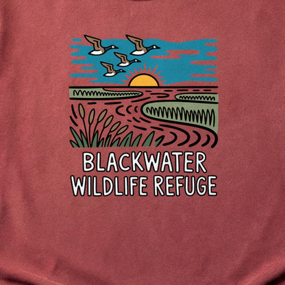 Blackwater National Wildlife Refuge Geese Cotton T-Shirt