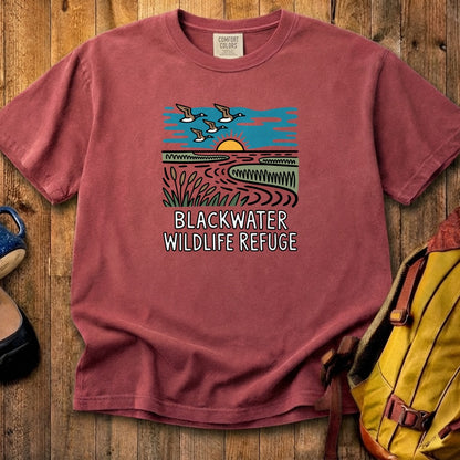 Blackwater National Wildlife Refuge Geese Cotton T-Shirt