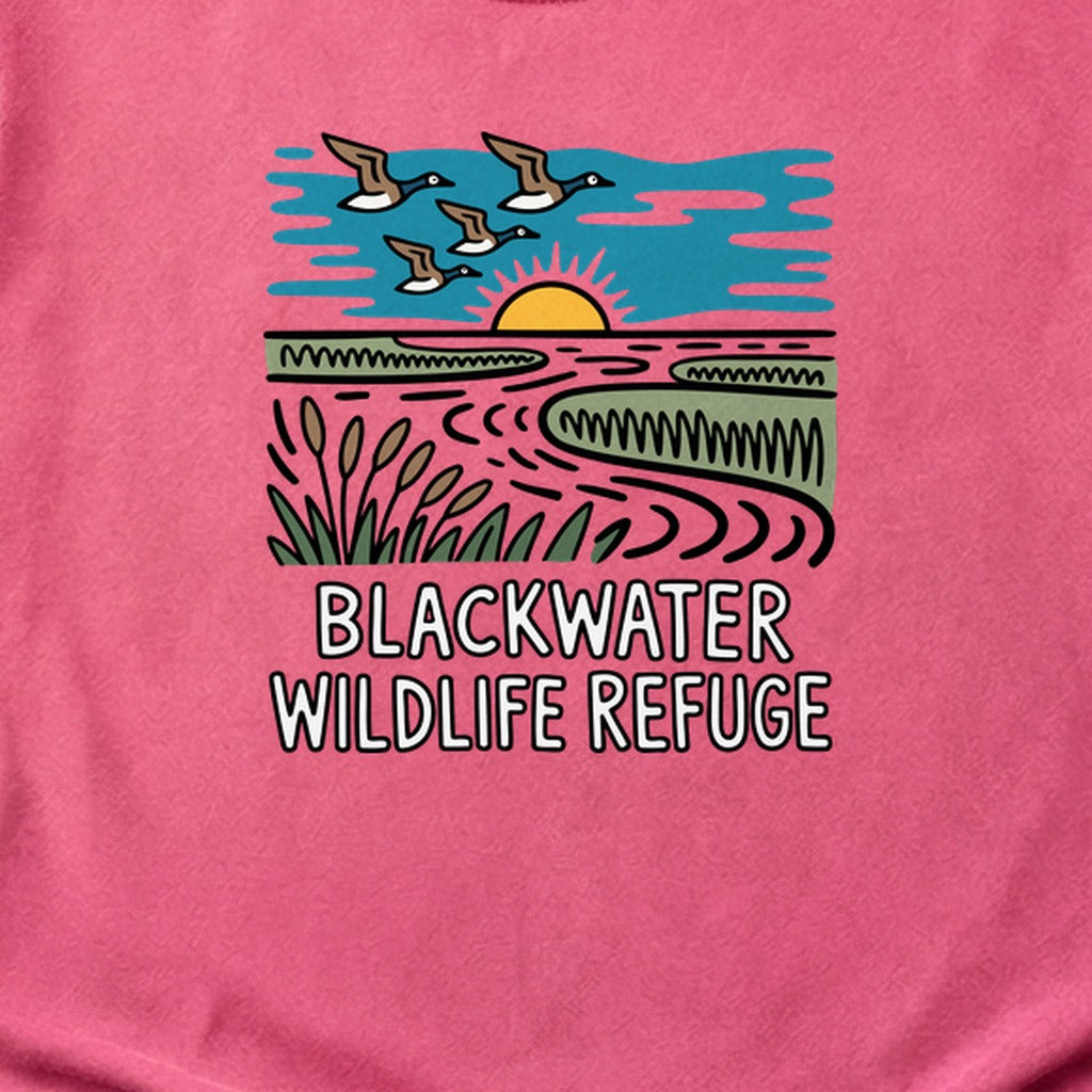 Blackwater National Wildlife Refuge Geese Cotton T-Shirt