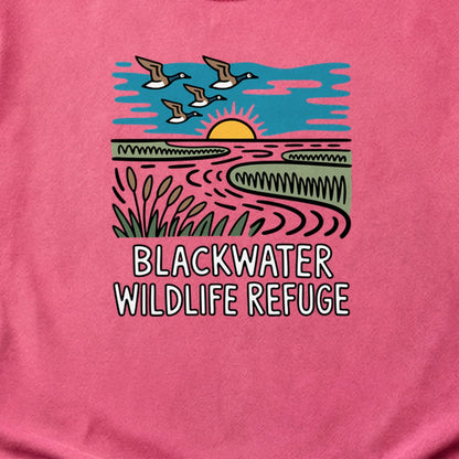 Blackwater National Wildlife Refuge Geese Cotton T-Shirt