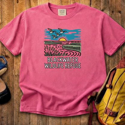 Blackwater National Wildlife Refuge Geese Cotton T-Shirt