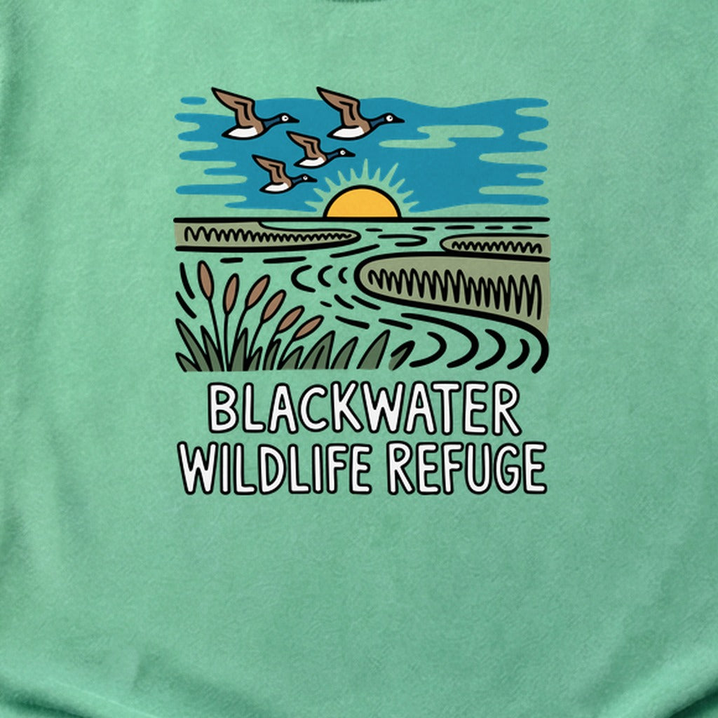 Blackwater National Wildlife Refuge Geese Cotton T-Shirt