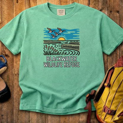 Blackwater National Wildlife Refuge Geese Cotton T-Shirt