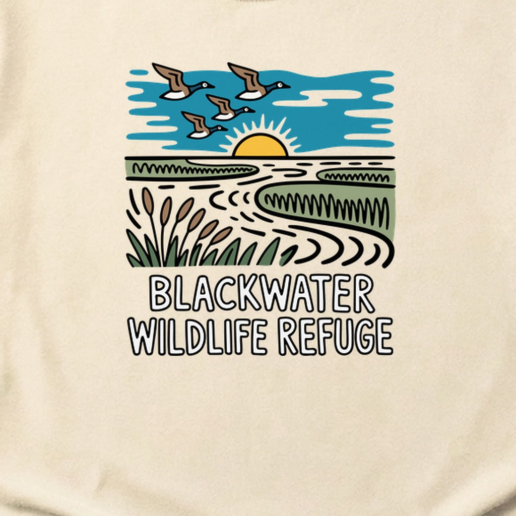 Blackwater National Wildlife Refuge Geese Cotton T-Shirt