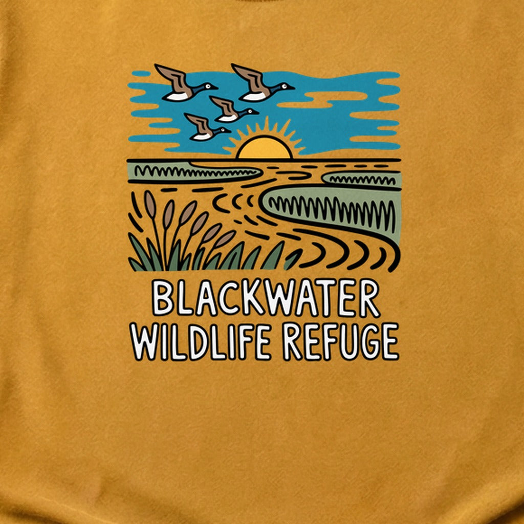 Blackwater National Wildlife Refuge Geese Cotton T-Shirt