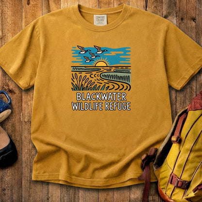 Blackwater National Wildlife Refuge Geese Cotton T-Shirt