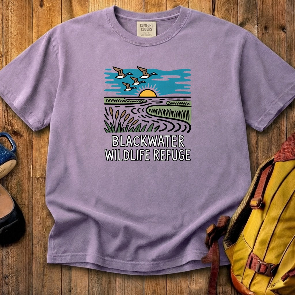 Blackwater National Wildlife Refuge Geese Cotton T-Shirt