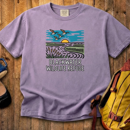 Blackwater National Wildlife Refuge Geese Cotton T-Shirt