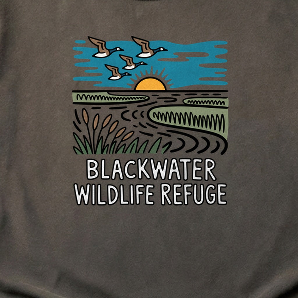 Blackwater National Wildlife Refuge Geese Cotton T-Shirt