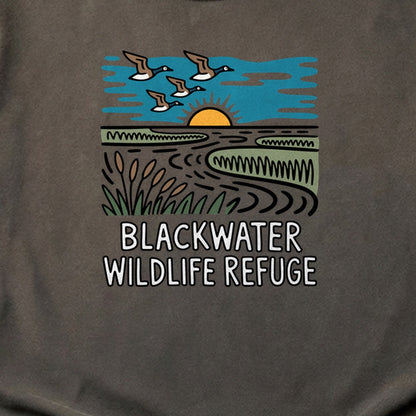 Blackwater National Wildlife Refuge Geese Cotton T-Shirt