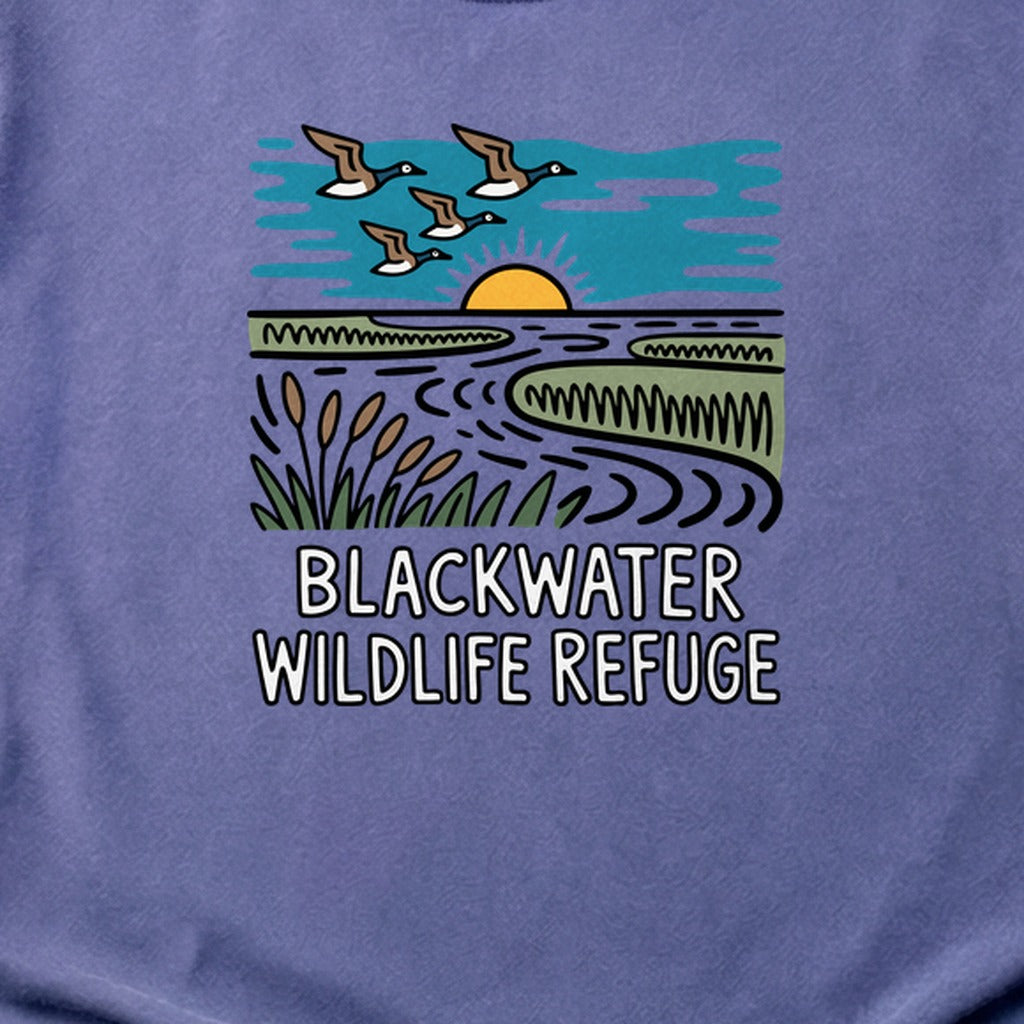Blackwater National Wildlife Refuge Geese Cotton T-Shirt