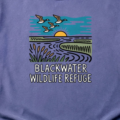 Blackwater National Wildlife Refuge Geese Cotton T-Shirt