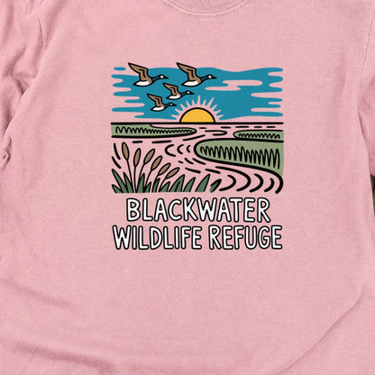 Blackwater National Wildlife Refuge Geese Cotton Long Sleeve