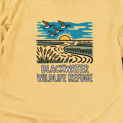 Blackwater National Wildlife Refuge Geese Cotton Long Sleeve