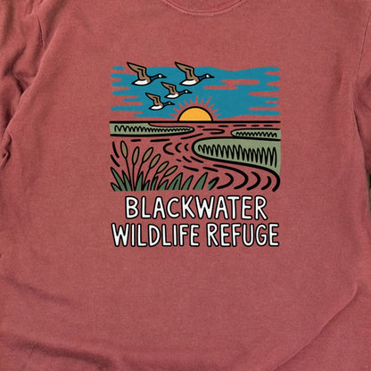 Blackwater National Wildlife Refuge Geese Cotton Long Sleeve