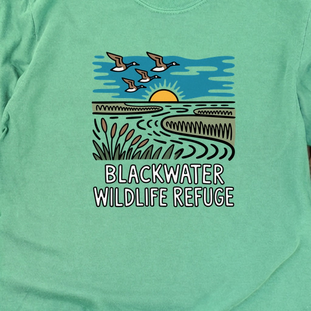 Blackwater National Wildlife Refuge Geese Cotton Long Sleeve