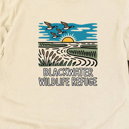 Blackwater National Wildlife Refuge Geese Cotton Long Sleeve