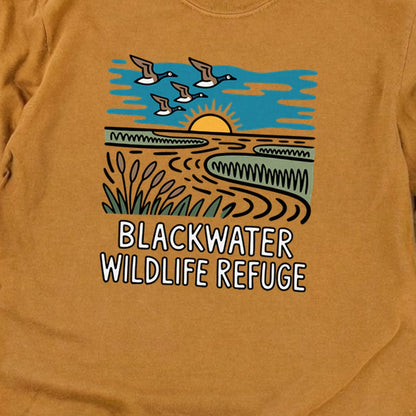 Blackwater National Wildlife Refuge Geese Cotton Long Sleeve