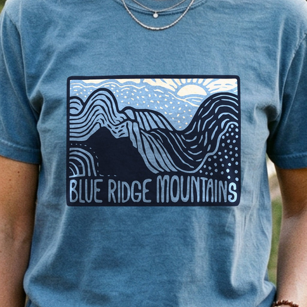 Blue Ridge Mountains Cotton T-Shirt