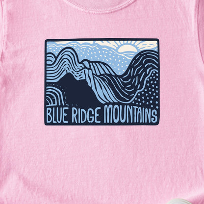 Blue Ridge Mountains Kids Cotton T-Shirt