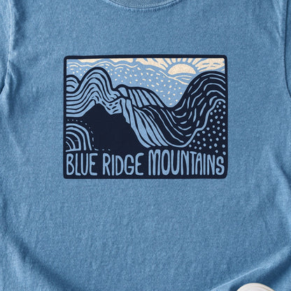 Blue Ridge Mountains Kids Cotton T-Shirt
