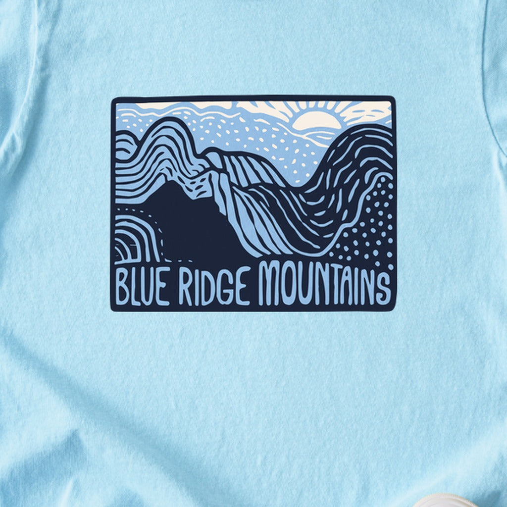 Blue Ridge Mountains Kids Cotton T-Shirt