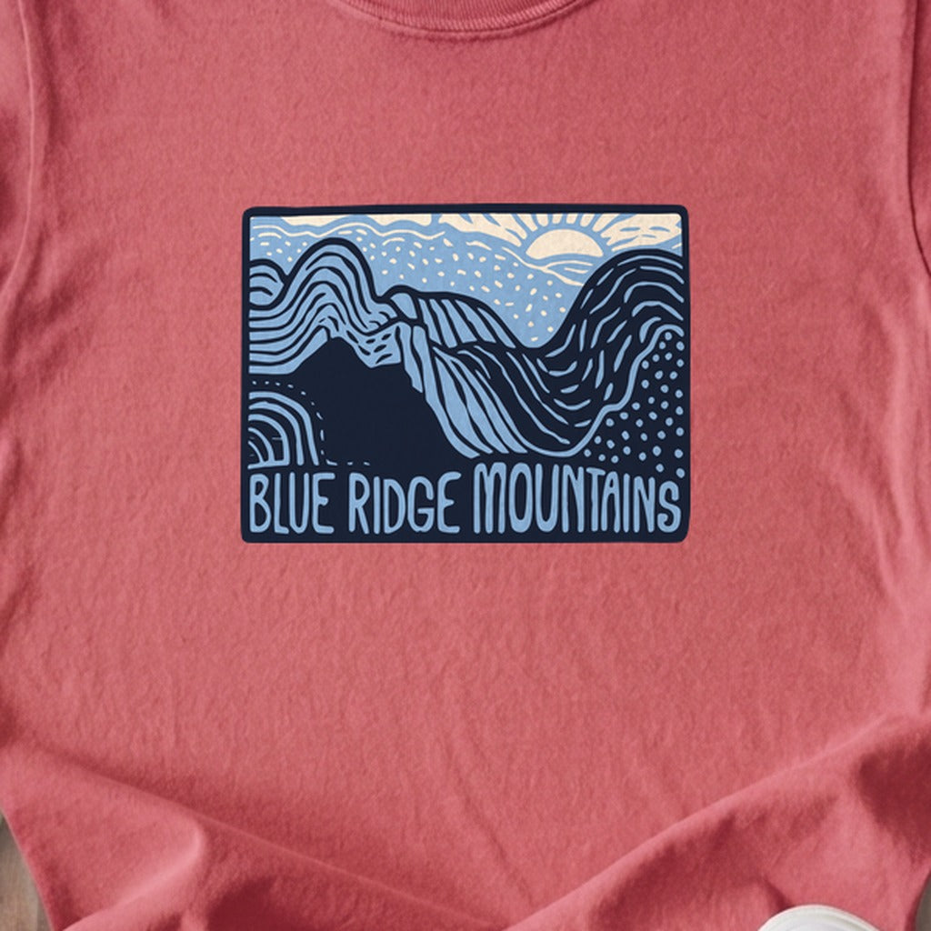 Blue Ridge Mountains Kids Cotton T-Shirt