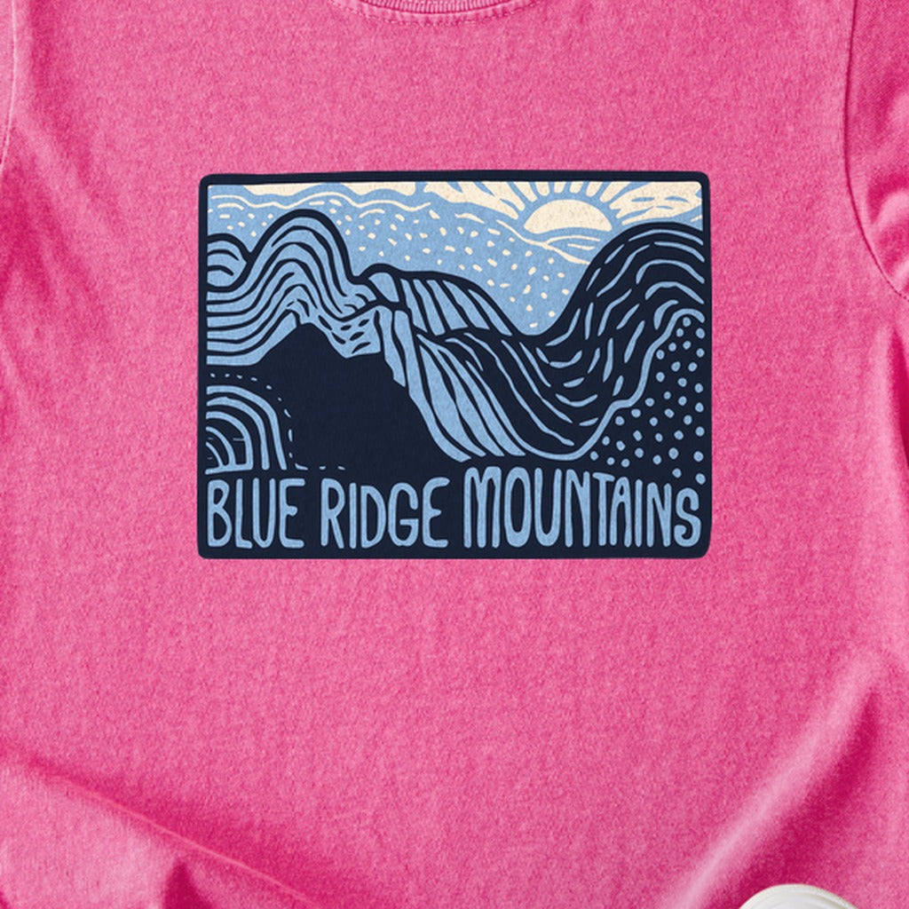 Blue Ridge Mountains Kids Cotton T-Shirt