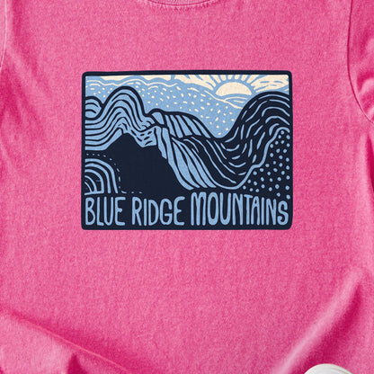 Blue Ridge Mountains Kids Cotton T-Shirt