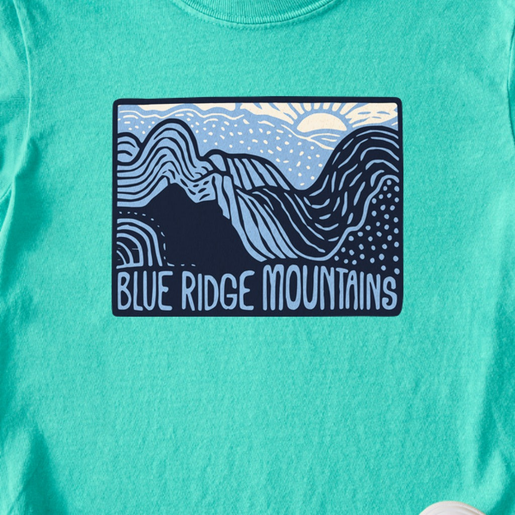 Blue Ridge Mountains Kids Cotton T-Shirt