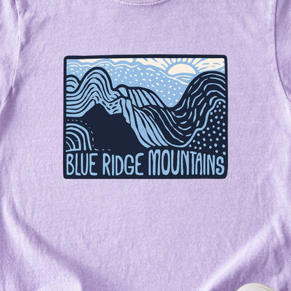 Blue Ridge Mountains Kids Cotton T-Shirt