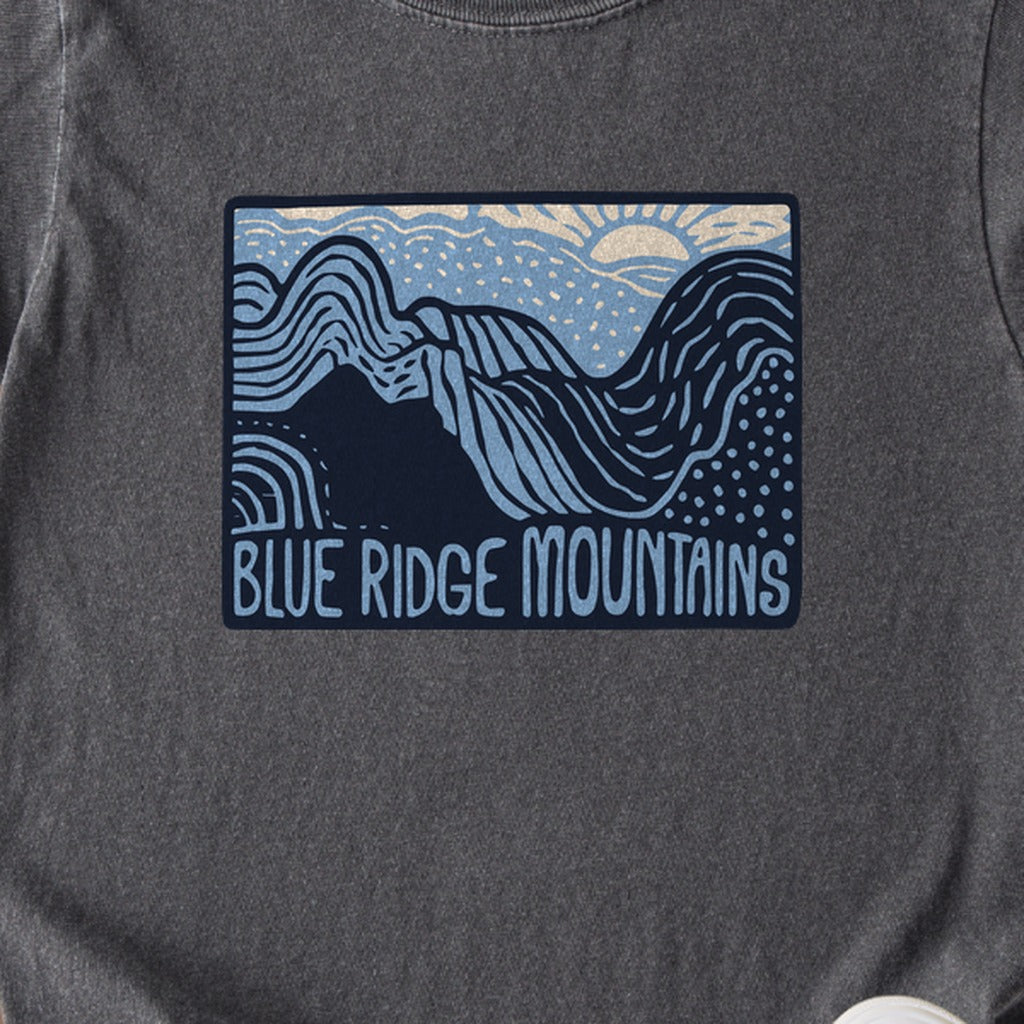 Blue Ridge Mountains Kids Cotton T-Shirt