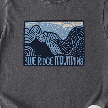 Blue Ridge Mountains Kids Cotton T-Shirt
