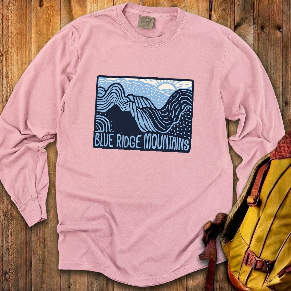 Blue Ridge Mountains Cotton Long Sleeve