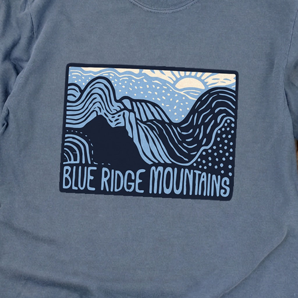 Blue Ridge Mountains Cotton Long Sleeve